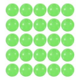 M METERXITY 200 Pcs Glow Fishing Beads - Plastic Luminous Round Bait Egg Lure Rigs Apply to Outdoor Tackle Tool (3mm, Green)