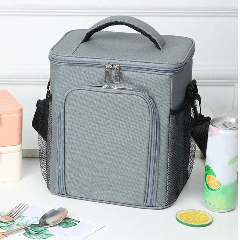 Insulated Bag Large Capacity Oxford Cloth Aluminum Foil Adjustable Shoulder