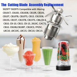 502977 Cutting Blade Assembly Replacement Blending Assembly Blade Cutting Assembly Blender Part 502977 502975 18396 Compatible with WaringCB6 CB10 CB15