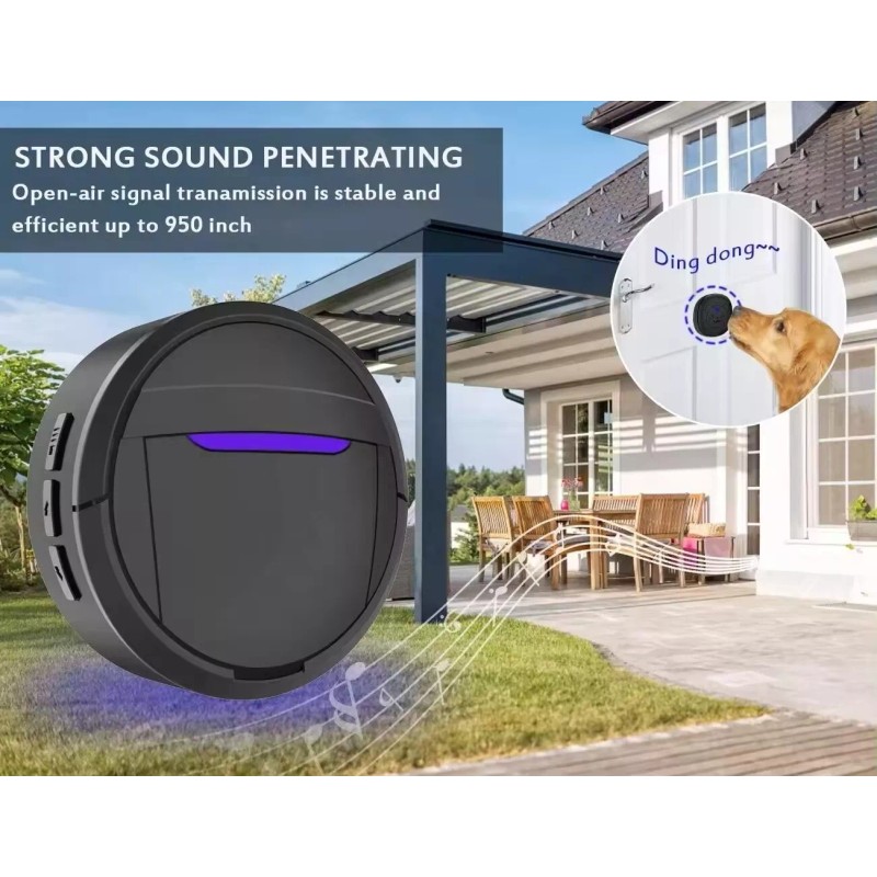 Pet Daily Kit Wireless Pet Bell Doorbell for Cats,Dogs,Pet Training