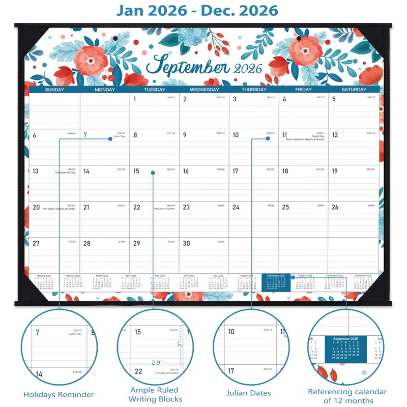 2026 Desk Calendar - Large Desk Calendar 22" x 17"