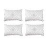 Rj Products Cotton 100 TC Pillow Cover, Full, White, 4
