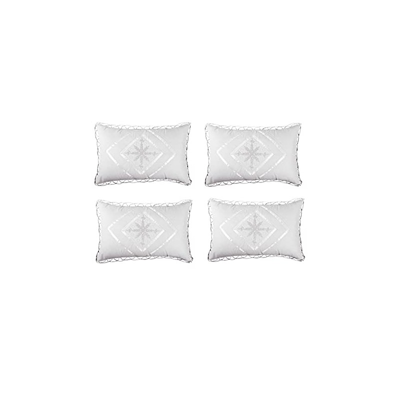 Rj Products Cotton 100 TC Pillow Cover, Full, White, 4