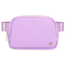 Sienien Belt Bag for Women Girls Kids Fanny Pack Crossbody Bag Fashionable Waist Packs with Adjustable Strap Waterproof for Travel Walking Running Hiking Purple Lavender