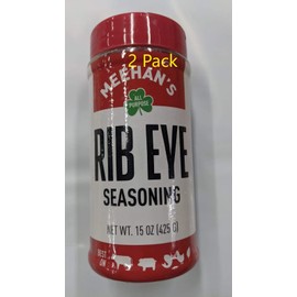 Meehan's Rib Eye Seasoning, 15 Oz Jar, 2 Pack