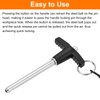 sourcing map 2Pcs T Handle Quick Release Pin, 1/4"x2-3/8" 304