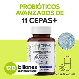 MegaBiotic Probióticos 120 Billones y 11 Cepas e Inulina de Agave | Suplemento Alimenticio con Prebióticos, Aloe Vera y L. Rhamnosus | 90 Cápsulas | 5