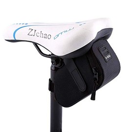 Saddle Bag Road Bike, Saddle Bag, Seat Post, Waterproof Seat Pack for Mountain and Road Bikes, Black
