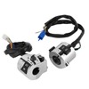 Pair Motorcycle Handlebar Switch Control Button for Turn Signal Headlight