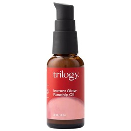 Trilogy Aceite De Rosa Mosqueta Brillo Instantáneo (30Ml) - Con Mica Y Escualano - Apoya La Producción De Colágeno, Hidrata Y Repara Mejorando La Textura De La Piel, Proporciona Ilumi