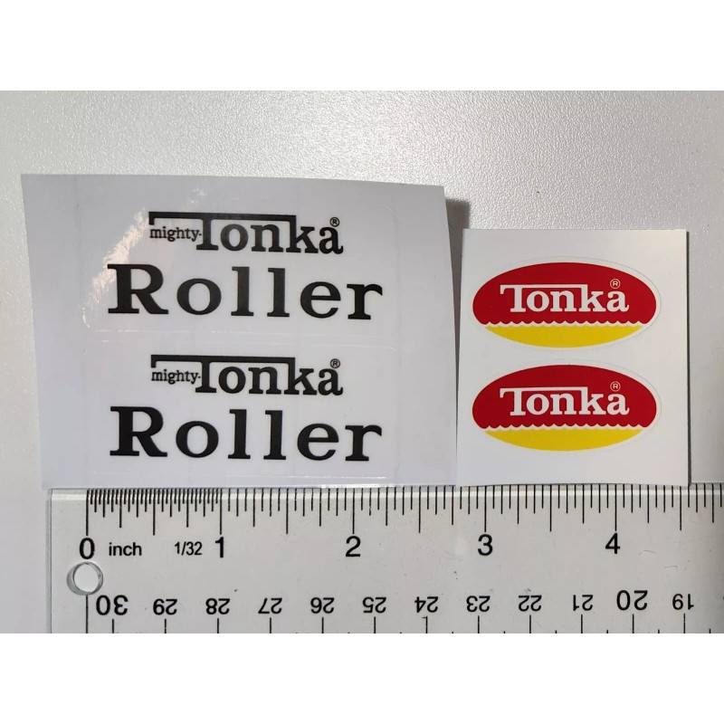 Tonka Mighty Tonka Roller Sticker Set 1974 To 1975