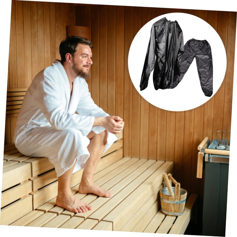 Outanaya Sweat Sauna Top and Pants Set for Men Sports