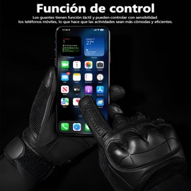 ORHRUWBR Guantes Motociclista,Guantes de Moto Pantalla Táctil Antideslizantes,con protección Dura para los Nudillos, adecuados para Andar en Motocicleta, Vehículos Todoterreno Bicicletas, Kartsetc.