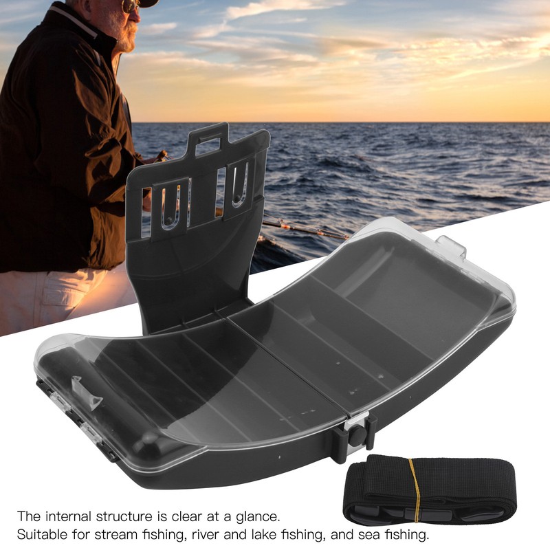 Portable Waist Fishing Box Plastic Fishing Tackle Bait Lure Hook