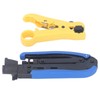 Coax Crimper Tool Kit for Cable Compression with Stripping Tool