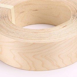 Skelang Maple 2" x 50' Roll Wood Veneer Edge Banding Preglued Iron-On with Hot Melt Adhesive Edgebanding Flexible Wood Tape
