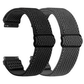 TumpCez - Quick Release Elastic Nylon Watch Straps - Band Width- 16mm 18mm 19mm 20mm 22mm 24mm Watch Straps -Choose Colour & Width