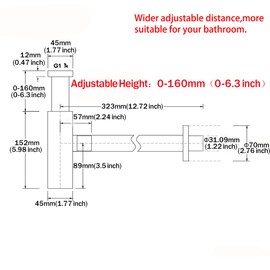 RANDOM Brass Round Bottle P Trap 1-1/4,Adjustable Basin Sink Waste Drain P-Trap Kit,Chrome P Trap Sink Trap Flexible P Trap.RD-83088C