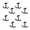 Niaciswe Ceiling Hooks Black Pack of 6 Hooks Ceiling Clothes