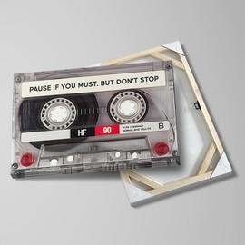 Balgardekor Painting Canvas Motivating Wall Art Home Decor for Living Room Office Inspirational Quote Make Good Choice Life Has No Rewind Pause If You Must.But Don't Stop. (1, Transparency, 12 x 16 Inches)