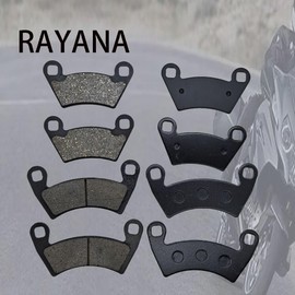 RAYANA Left Right Front Rear Brake Pads Compatible for Polaris Ranger 500 570 700 800 900 XP RZR 900 1910514 2202097 2202413