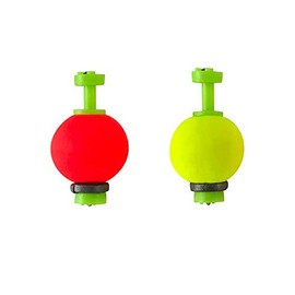 Thill Fish'N Foam Float Classic Fishing Bobber, Round Floats, Fishing Gear and Accessories, Assorted, 2 Pack, 3/4", Round Weighted Clip