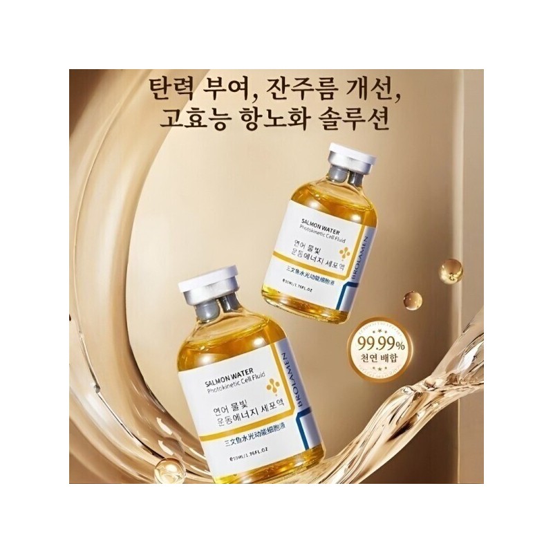 Water Luminous/Wrinkle Free/Salmon/Water-Shine/Functional/Elasticity/Ampoule/Super-Fast/Cell