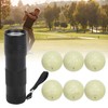6PCS Golf Fluorescent Light Balls Night Practice Light Glowing Ball