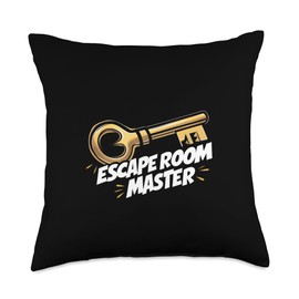 Escape Room Master Exit Game Escape Room Throw Pillow