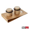 SOTECH Set of 2 Steel Door Stoppers Floor Mounting (Diameter