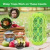 Sancodee 2 Pack Upgraded Wasp Trap Outdoor Hanging, Carpenter Bee