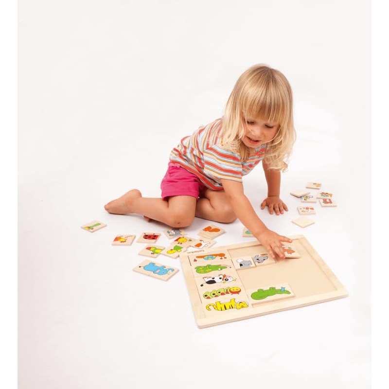 Beleduc 11006 Match & Mix Animals Game, Multi-Color