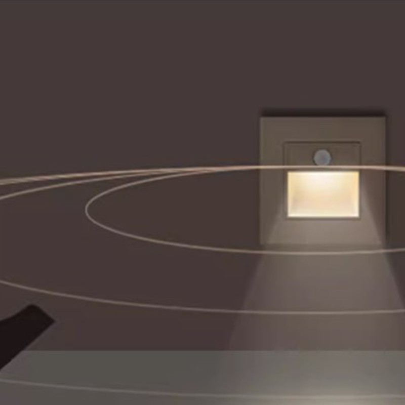 Motion Sensor Night Light PC Super Bright Wall Embedded LED