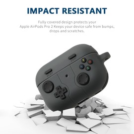 [2Pack] Gedicht for Airpods Pro 2nd Generation Case, Funny 3D Cartoon Game Console Shoe Box Design Silicone Soft Cases for Airpods Pro 2nd Gen, with Keychain for Kids Women Men