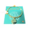 Alex and Ani Words are Powerful, Love Peace Joy Bangle
