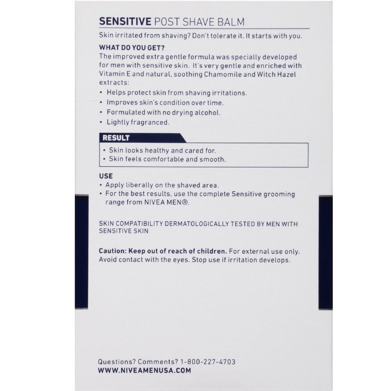 Nivea For Men Sensitive Extra Soothing After Shave Balm