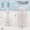 Marblous Krafts Marble Honey Jar with Dipper & Lid |5.5"
