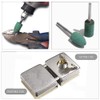 24 Pcs Electric Drill Rubber Bits 3MM Polishing Bits Fine