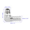 M METERXITY Hose Nozzle Connections - 90 Degree Angle Nickel-Plated