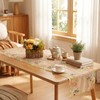 Windkream Embroidered Lace Table Runner Spring Summer Floral Tulle Trim