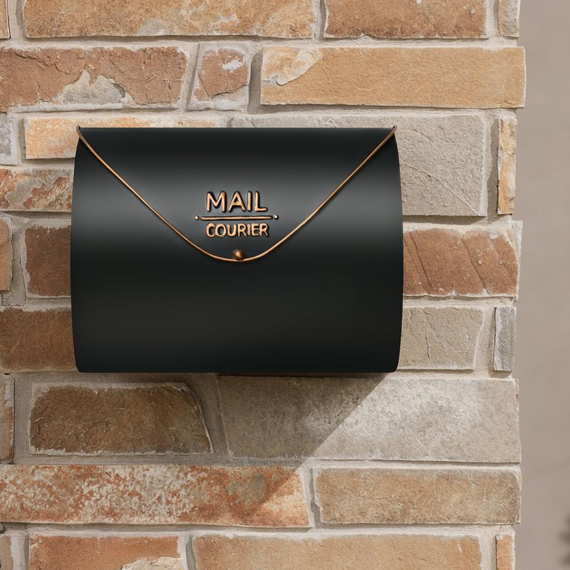 Outdoor Wall Mount Mailbox, 13 x 3.24 x 10.3 inch