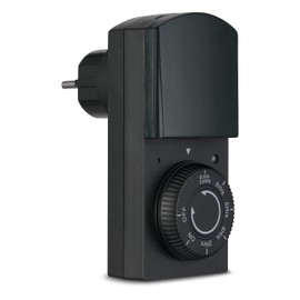 REV Zeitschaltuhr Aussenbereich IP44 mit Dämmerungsfunktion. Countdown Funktion: 2-4-6-8h, 1150W, 230V~, 50Hz, 1-polig, Dauerbetrieb, manuelles Schalten