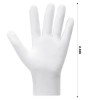 HIT 3 Pairs White Cotton Gloves For Dry Hands Sleeping