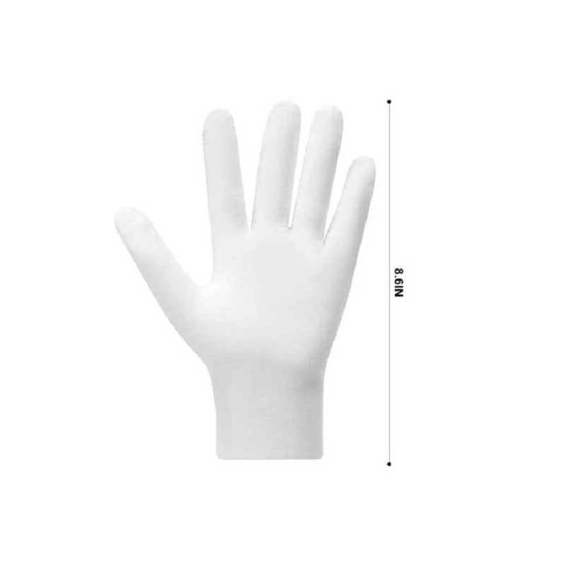 HIT 3 Pairs White Cotton Gloves For Dry Hands Sleeping