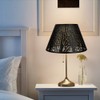 Medium Lamp Shade, ALUCSET Barrel Metal Lampshade with Pattern of