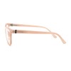 SA106 Womens Horn Rim Rectangular Bi-focal Reading Glasses +2.75 Beige