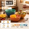 BUSOKIP 40OZ Wheat Straw Bowls Sets of 8, Unbreakable &