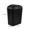Qqbine 20 Litre Swing Top Bin Small, Plastic Trash Can