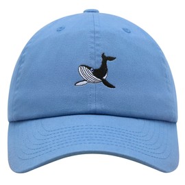 JPAK Humpback Whale Premium Dad Hat Embroidered Cotton Baseball Cap Ocean Light Blue