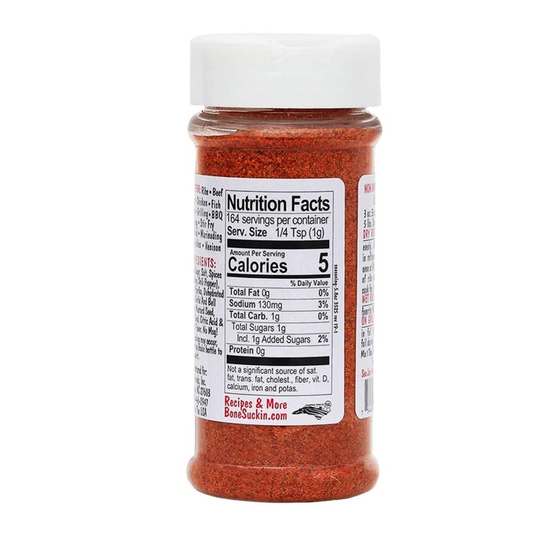 Bone Suckin' Original Seasoning & Rub, Gluten-Free, Non-GMO, Kosher, No